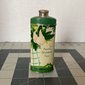 Antique Cheramy April showers talc tin